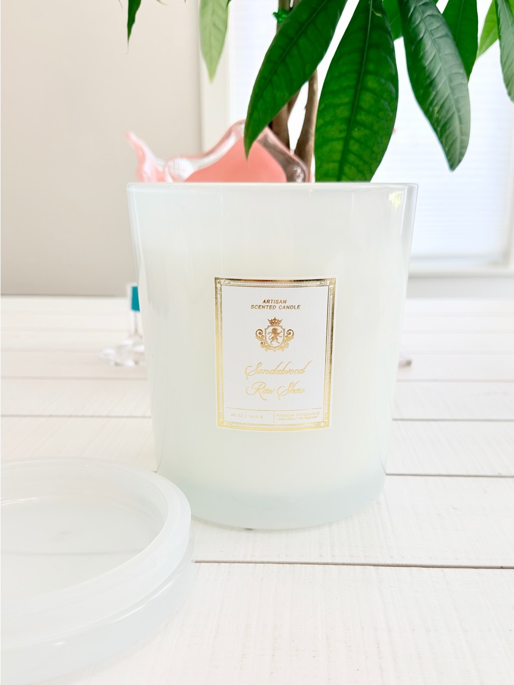 Jumbo 4 Wick Glass Lidded Candle